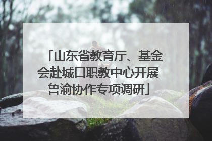 山东省教育厅、基金会赴城口职教中心开展鲁渝协作专项调研
