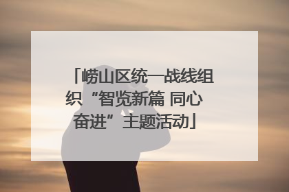 崂山区统一战线组织“智览新篇 同心奋进”主题活动