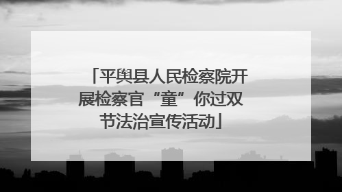 平舆县人民检察院开展检察官“童”你过双节法治宣传活动