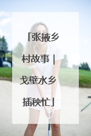 张掖乡村故事｜戈壁水乡插秧忙