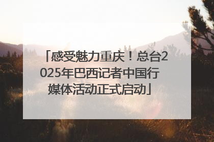 感受魅力重庆！总台2025年巴西记者中国行媒体活动正式启动