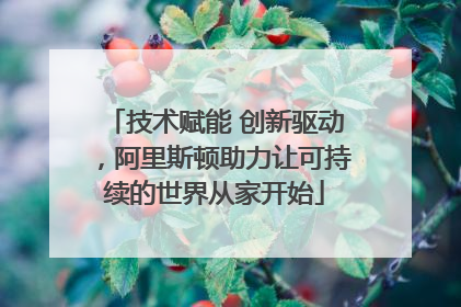 技术赋能 创新驱动，阿里斯顿助力让可持续的世界从家开始