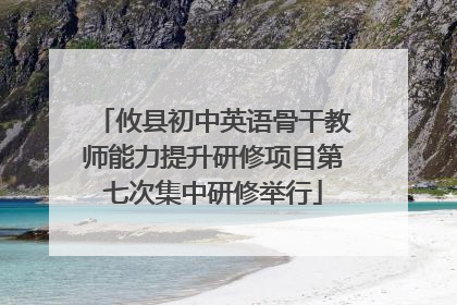 攸县初中英语骨干教师能力提升研修项目第七次集中研修举行