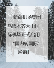 新疆机场集团乌鲁木齐天山国际机场正式启用“国内转国际”通道