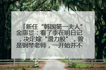 新任“韩国第一夫人”金惠景：看了李在明日记，决定嫁“潜力股”，曾是钢琴老师，一开始并不支持丈夫从政