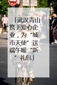 武汉青山携手爱心企业，为“城市天使”送端午暖“新”礼包