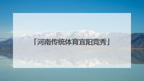 河南传统体育宜阳竞秀
