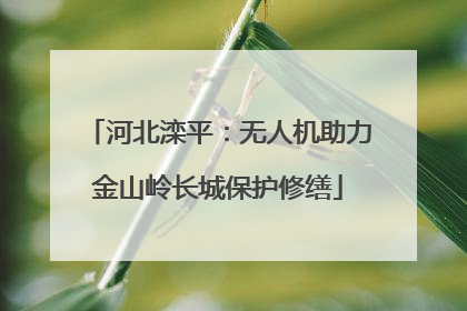 河北滦平：无人机助力金山岭长城保护修缮