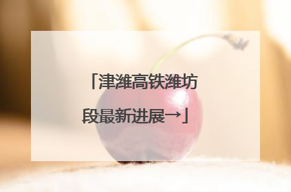 津潍高铁潍坊段最新进展→