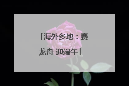 海外多地：赛龙舟 迎端午