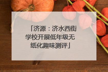 济源：济水西街学校开展低年级无纸化趣味测评