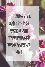 淄博市10家企业参展第42届中国国际体育用品博览会