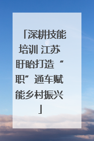 深耕技能培训 江苏盱眙打造“职”通车赋能乡村振兴