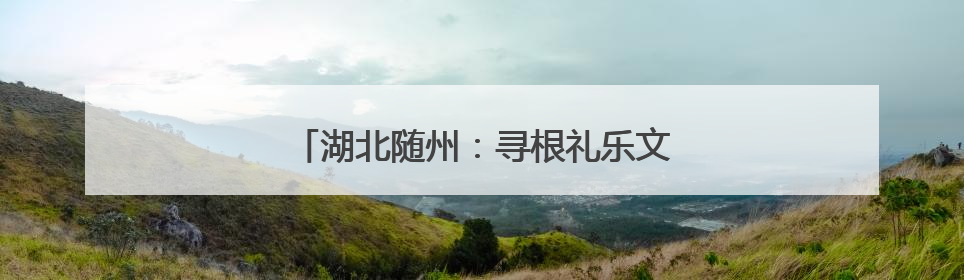 湖北随州：寻根礼乐文化 感受“世界记忆”