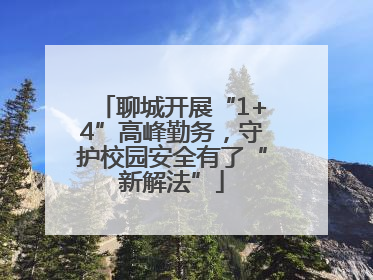聊城开展“1+4”高峰勤务，守护校园安全有了“新解法”