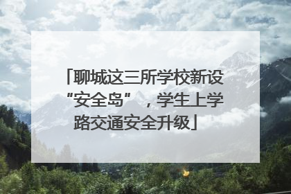 聊城这三所学校新设“安全岛”，学生上学路交通安全升级