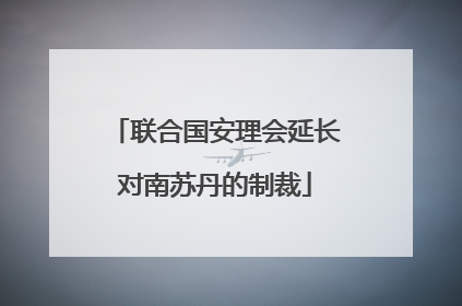 联合国安理会延长对南苏丹的制裁