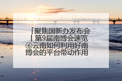 聚焦国新办发布会丨第9届南博会速览⑥云南如何利用好南博会的平台带动作用，深化与南亚国家的交流与合作？