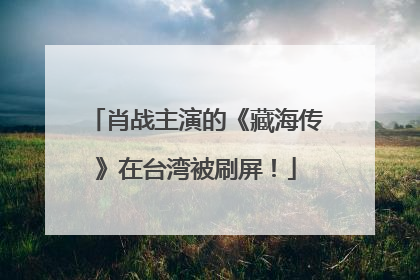 肖战主演的《藏海传》在台湾被刷屏！
