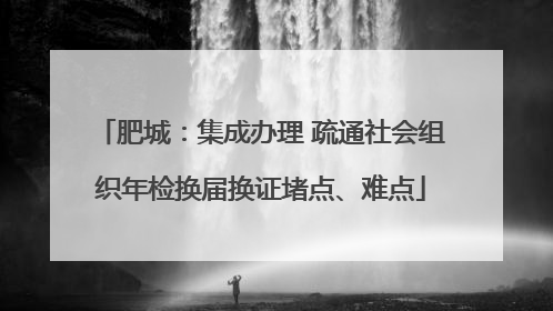 肥城：集成办理 疏通社会组织年检换届换证堵点、难点