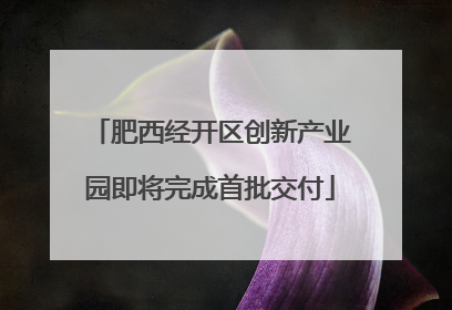 肥西经开区创新产业园即将完成首批交付