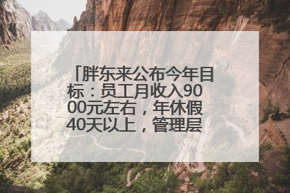 胖东来公布今年目标：员工月收入9000元左右，年休假40天以上，管理层人均分配70万元