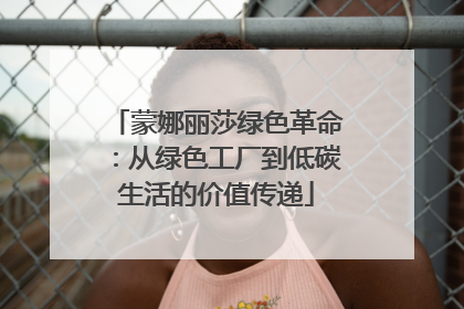 蒙娜丽莎绿色革命：从绿色工厂到低碳生活的价值传递