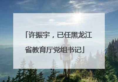 许振宇，已任黑龙江省教育厅党组书记