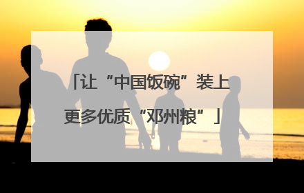 让“中国饭碗”装上更多优质“邓州粮”
