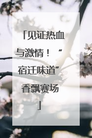 见证热血与激情！“宿迁味道” 香飘赛场
