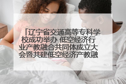 辽宁省交通高等专科学校成功举办 低空经济行业产教融合共同体成立大会暨共建低空经济产教融合新生态论坛
