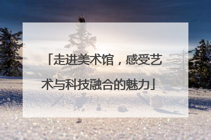 走进美术馆，感受艺术与科技融合的魅力