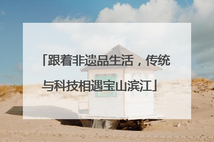 跟着非遗品生活，传统与科技相遇宝山滨江