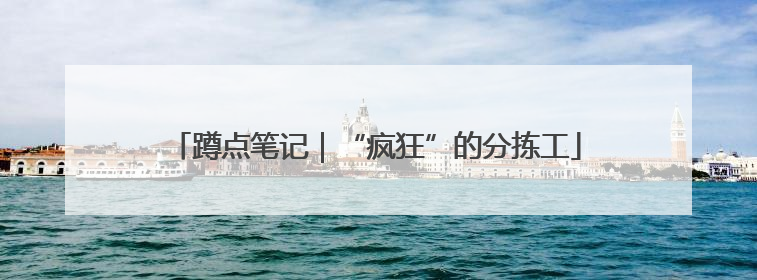 蹲点笔记｜“疯狂”的分拣工