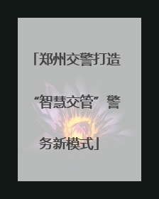 郑州交警打造“智慧交管”警务新模式