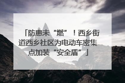 防患未“燃”！西乡街道西乡社区为电动车密集点加装“安全盾”