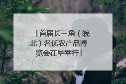 首届长三角（皖北）名优农产品博览会在阜举行