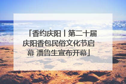 香约庆阳丨第二十届庆阳香包民俗文化节启幕 潘鲁生宣布开幕