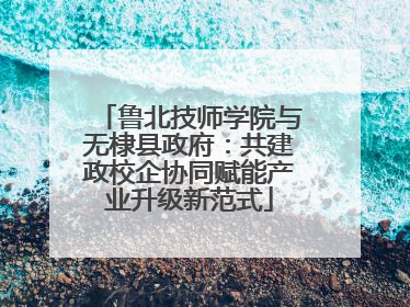 鲁北技师学院与无棣县政府：共建政校企协同赋能产业升级新范式