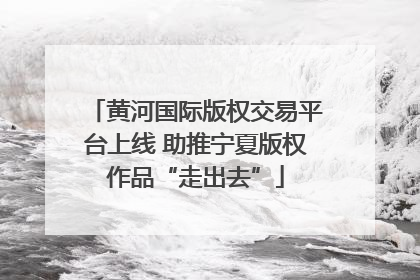 黄河国际版权交易平台上线 助推宁夏版权作品“走出去”