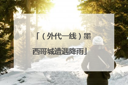 （外代一线）墨西哥城遭遇降雨