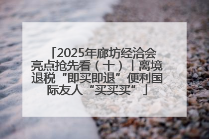 2025年廊坊经洽会亮点抢先看（十）丨离境退税“即买即退”便利国际友人“买买买”