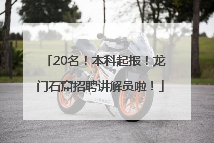 20名！本科起报！龙门石窟招聘讲解员啦！