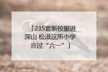 235套新校服进深山 松滋这所小学喜过“六一”
