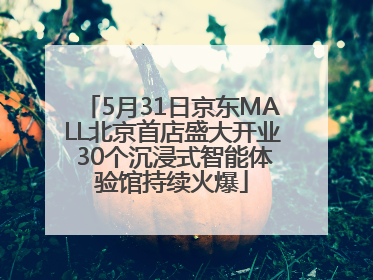 5月31日京东MALL北京首店盛大开业 30个沉浸式智能体验馆持续火爆