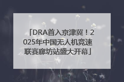 DRA首入京津冀！2025年中国无人机竞速联赛廊坊站盛大开幕