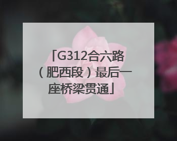 G312合六路（肥西段）最后一座桥梁贯通